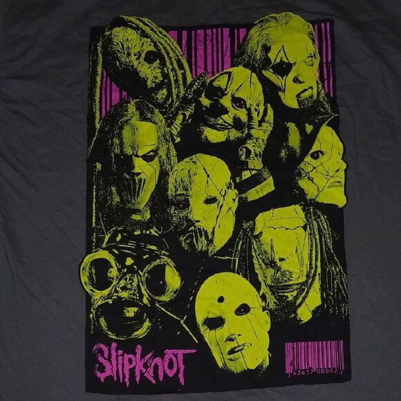 Slipknot  25th Anniversary Graphic Gray T-Shirt - Picture 2 of 7